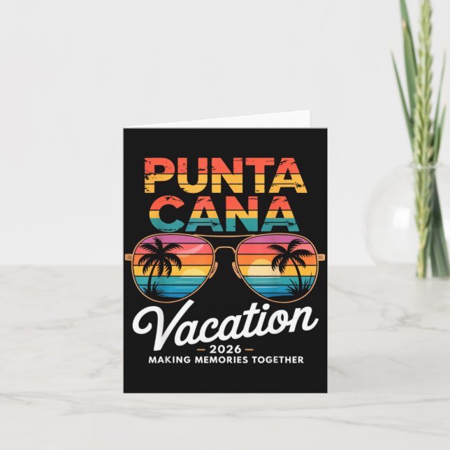 Carte Punta Cana Vacation 2026 Making Memories Summer Be (Devant)