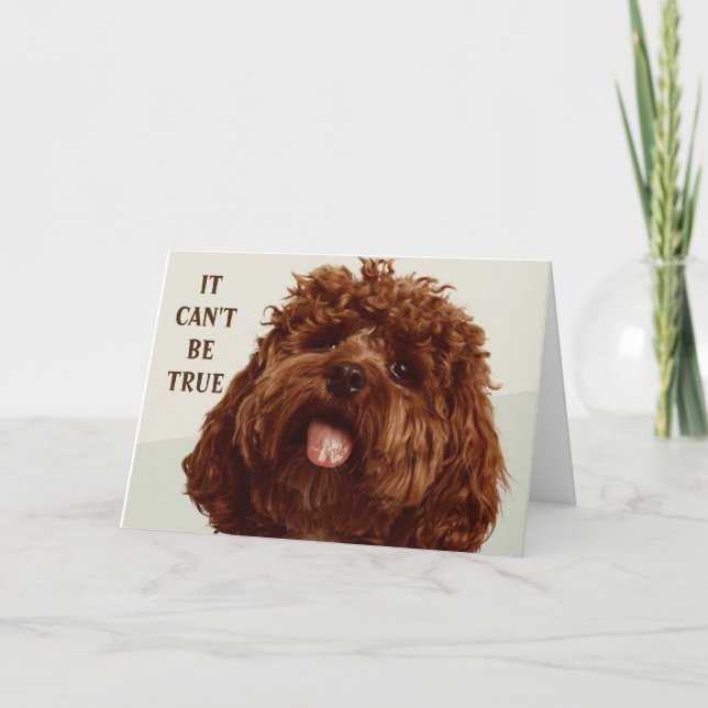 CARTE PUP NE PEUT JUSTE PAS CROIRE QUE VOUS ÊTES *80* CA (Devant)