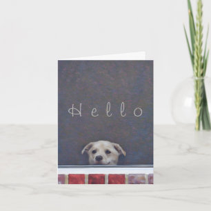 Carte Puppy Popping pour dire bonjour!