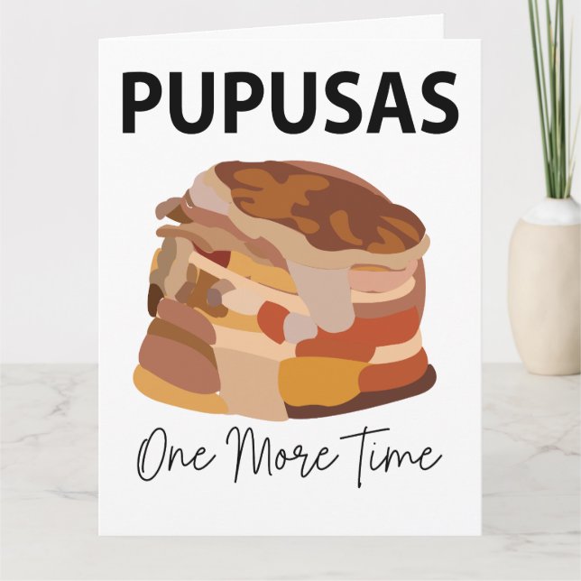 Carte Pupusas El Salvador Pupusas Pain Pupusas (Devant)