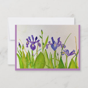 Carte Purple Iris Note
