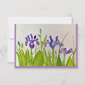 Carte Purple Iris Note