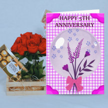 Purple Lilac Moderne Boho 5e anniversaire Mariage