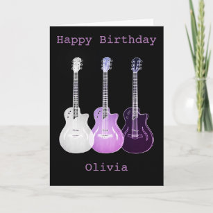 Invitations Faire Part Cartes Anniversaire Guitariste Zazzle Ca