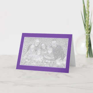 Carte Purple with White Border (photo)