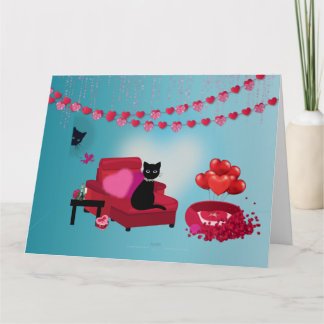 Carte Purr Love - Cupid - Sac Cadeau Chat