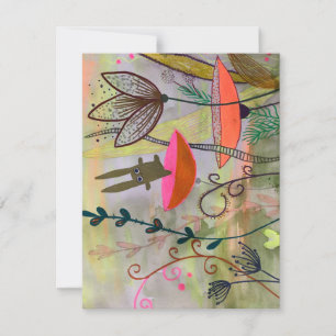 Carte puzzle de jardin heureux