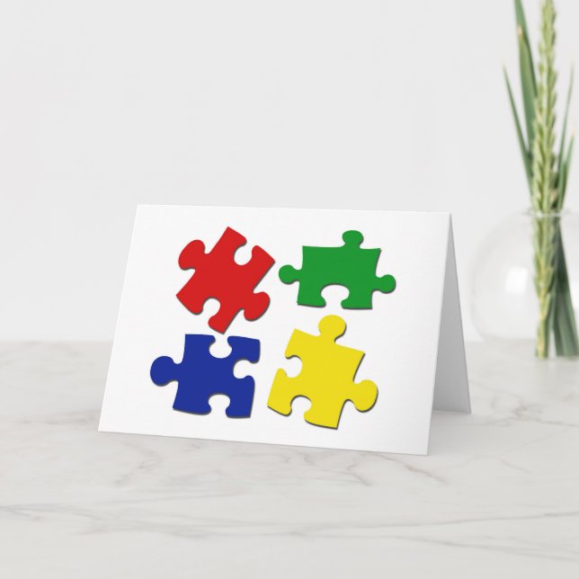 Carte Puzzle Pieces Card (Devant)
