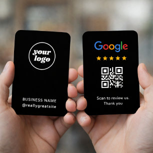 Carte QR Code de révision Google Colorée Minimalis
