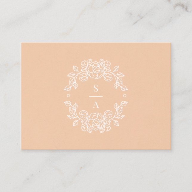 Carte QR de boîtier rose minimaliste (Devant)