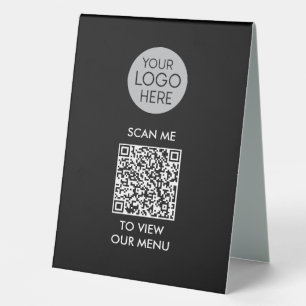 Carte QR personnalisée Tente de table Signe du men