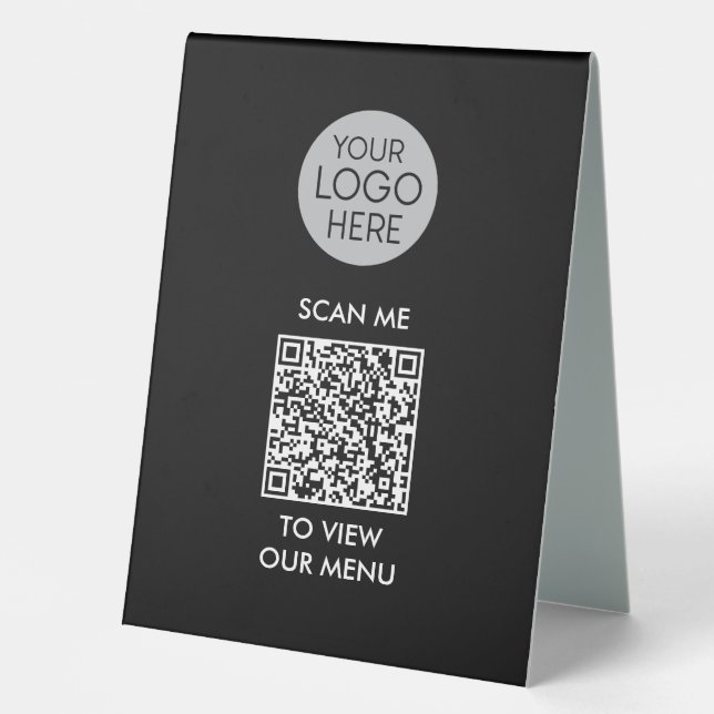 Carte QR personnalisée Tente de table Signe du men (Recto)