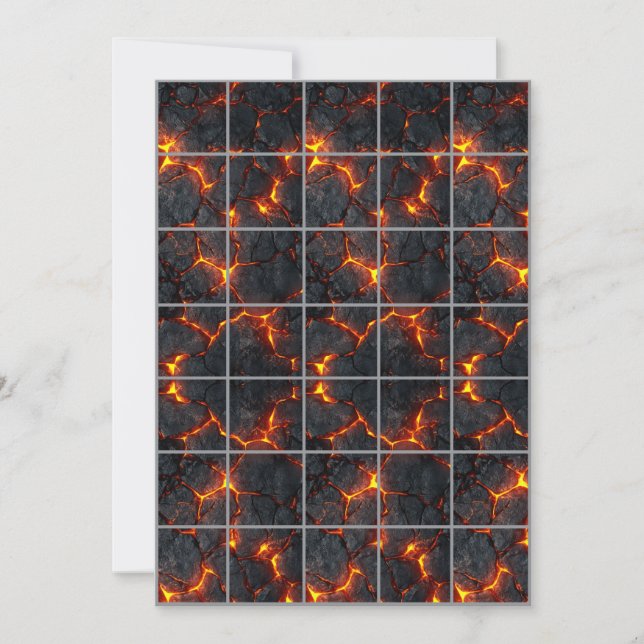 Carte quadrillée papier volcanique 5x7 (Devant)