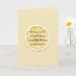Carte Quand La Vie Vous Donne Des Citrons