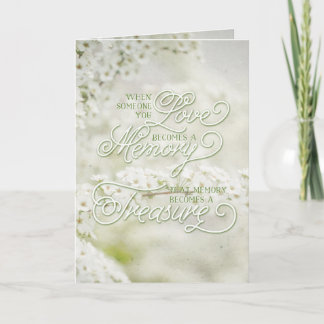 Carte Quand quelqu'un que vous aimez devient une mémoire