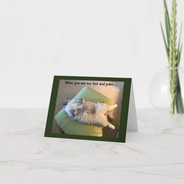 Carte Quand tu manges trop vite (Devant)