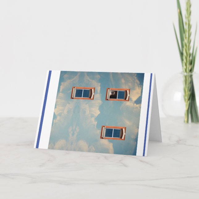 Carte Quand vous vous sentez seul & Bleu (Devant)