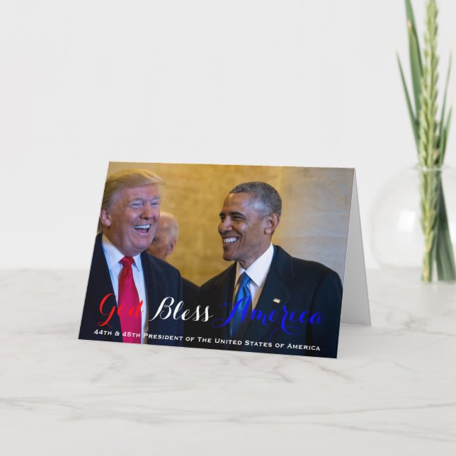 Carte quarante-quatrième et quarante-cinquième président (Devant)