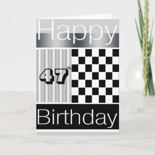 Carte quarante-septième Anniversaire