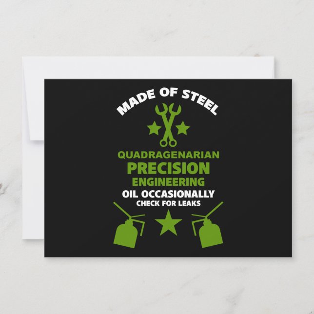 Carte Quarantième Anniversaire (Devant)