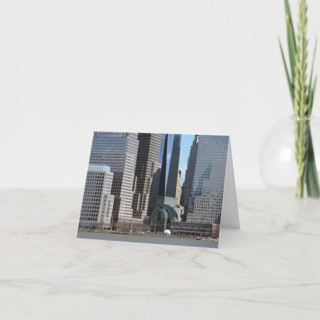 Carte quartier financier de Manhattan (Devant)