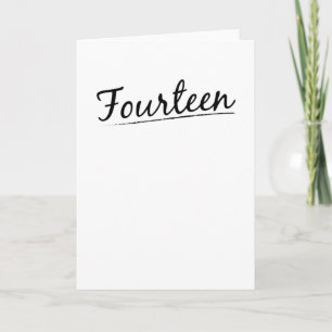 Carte Quatorze Adolescents 14 Anniversaire 14 Anniversai