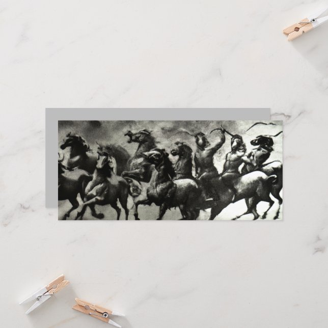 Carte Quatre cavaliers (Devant/Arrière en situation)