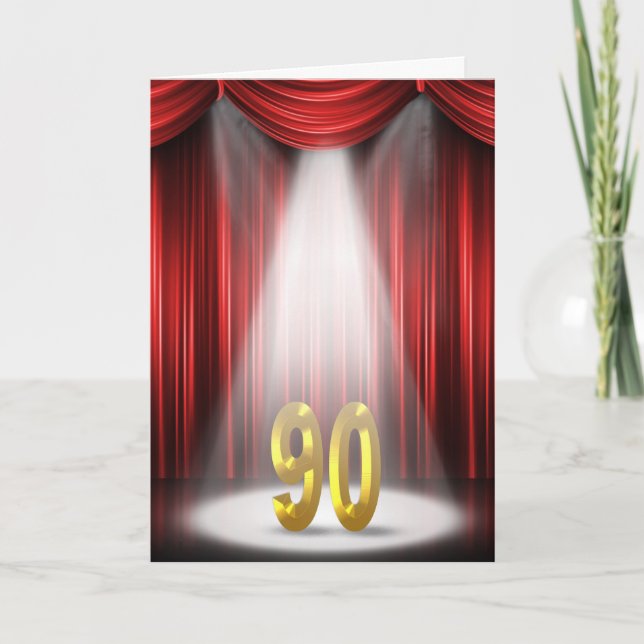 Carte quatre-vingt-dixième Anniversaire (Devant)