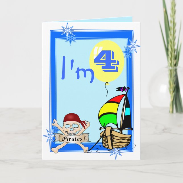 Carte Quatrième anniversaire (Devant)