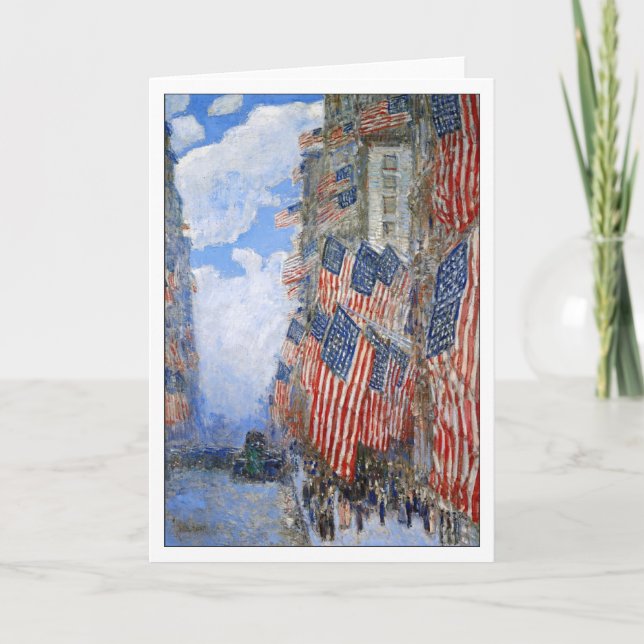 Carte Quatrième de juillet 1916 par Childe Hassam (Devant)