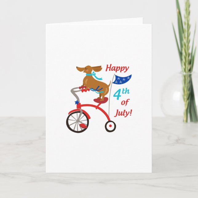 Carte Quatrième heureux de juillet (Devant)