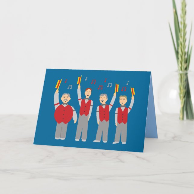 Carte Quatuor classique Barbershop (Devant)