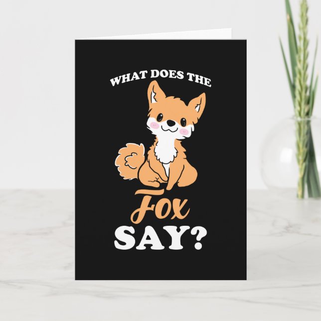 Carte Que dit le Fox (Devant)