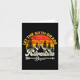 Carte Que l'aventure de sixième année commence 6e année 