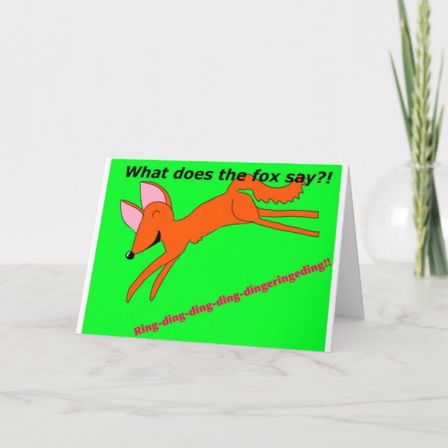 Carte Que le renard fait-il disent-ils ? (Devant)