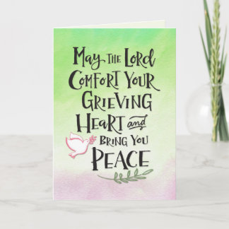 Carte Que le Seigneur console votre coeur en deuil