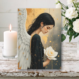 Carte Que les anges vous enveloppent de leurs ailes | Sy