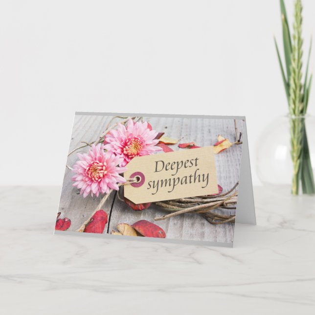 CARTE QUE LES SOUVENIRS APAISENT VOTRE DOULEUR DÉSOLÉ PO (Devant)