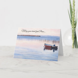 Carte Que votre cœur trouve la paix Sympathie/Je pense à