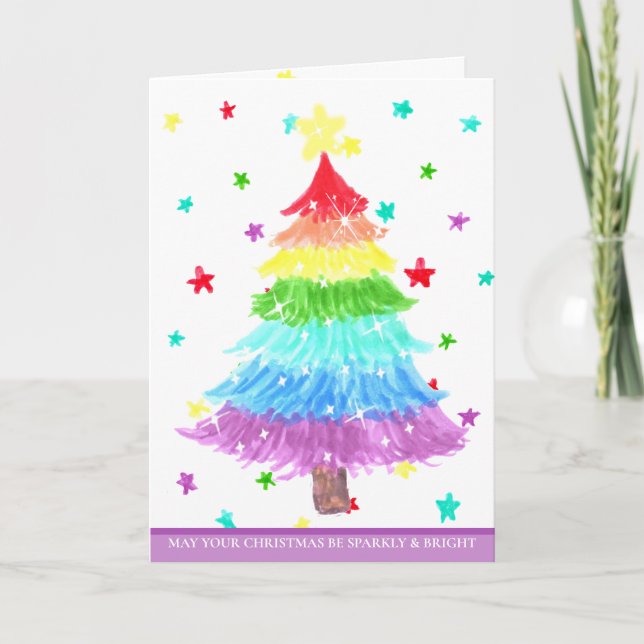 Carte Que votre Noël soit brillant et éclatant (Devant)