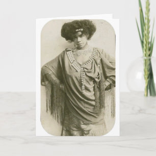 Carte "Queen of the Cakewalk", Aida Overton Walker