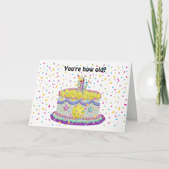 Carte Quel âge a-t-on à l'époque du Pickleball ? (Devant)