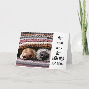 CARTE *QUEL ÂGE AVEZ-VOUS ?* DIT DES PETITS NOSY HEUREUX