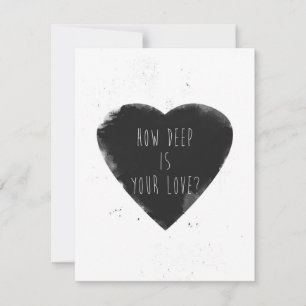 Carte quelle profondeur est votre amour