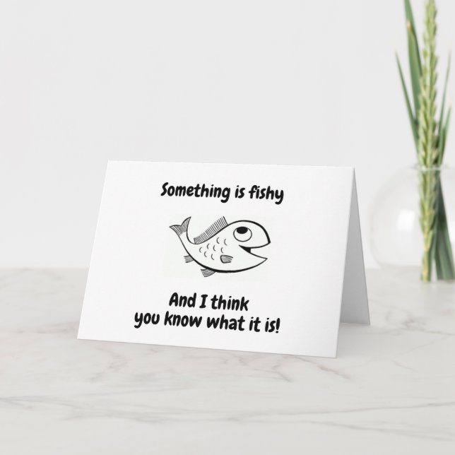 CARTE QUELQUE CHOSE DE PÊCHE ? VOUS REGARDEZ SI "JEUNE"  (Devant)