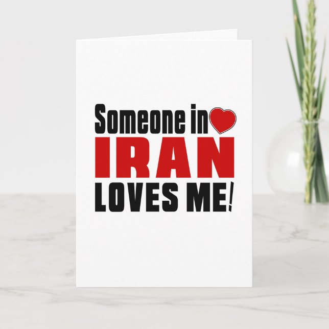 CARTE QUELQU'UN EN IRAN M'AIME ! (Devant)