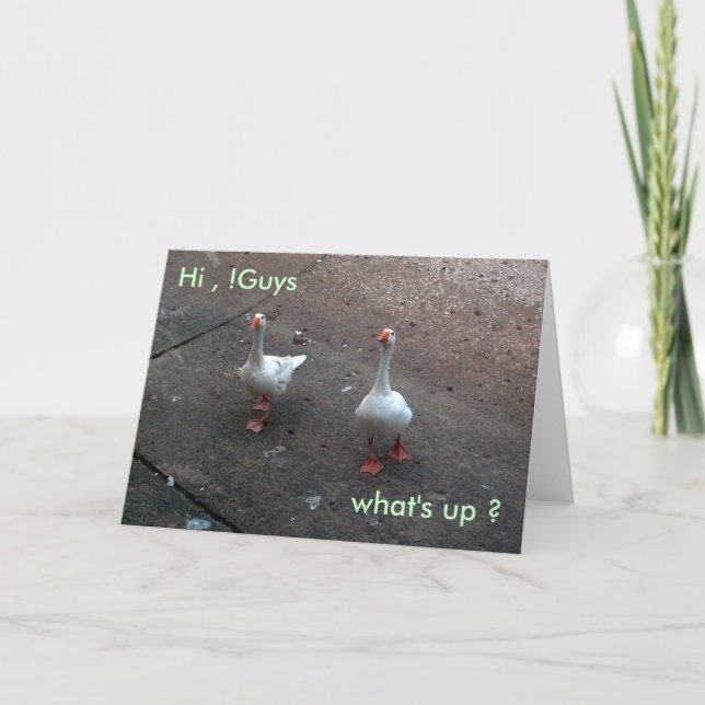 Carte qu'est-ce qu'il y a ?, Salut, ! (Devant)