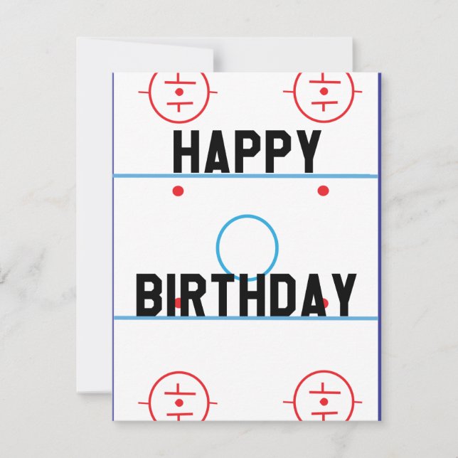 Carte Questionnaire de hockey (Devant)