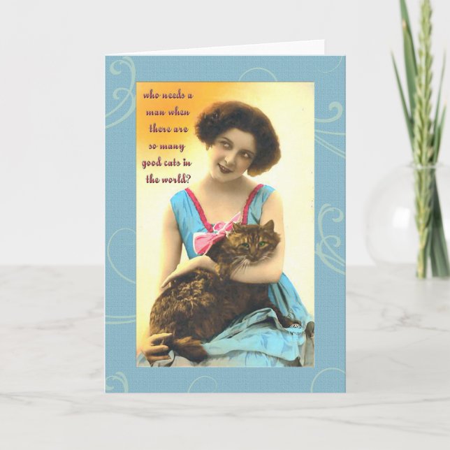 Carte qui a besoin d'un homme tant de bons chats (Devant)