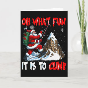 Carte Qu'il est drôle de grimper aux lunettes de Santa X